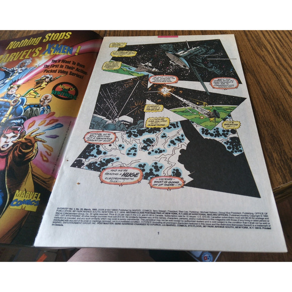 X-Force #20 (March 1993 Marvel Comics) - Picture 3 of 3
